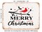 DECORATIVE METAL SIGN - Merry Christmas - 5 - Vintage Rusty Look